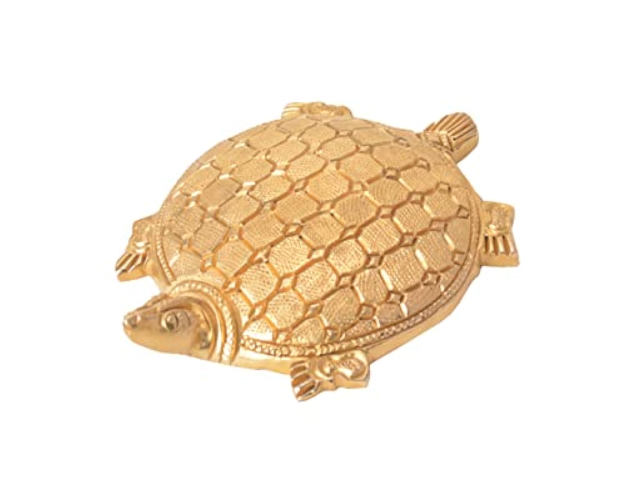 Brass Metal Tortoise for Good Luck Decor